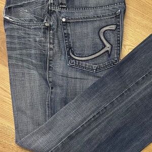 Men's Rock & Republic Jeans Relaxed Blue Denim Size 36/33